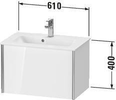 DURAVIT Waschtischunterbau XVIU 610x400x390mm 1 Az Pro Cha Ma Ta s-matt – Wandhängend