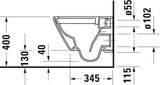 DURAVIT D-Neo Wand-WC 480 mm weiß spülrandlos Tiefspüler von Bertrand Lejoly