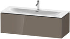 flannel grey hochglanz / Mitteldichte Faserplatte (MDF) / 1 Auszug
