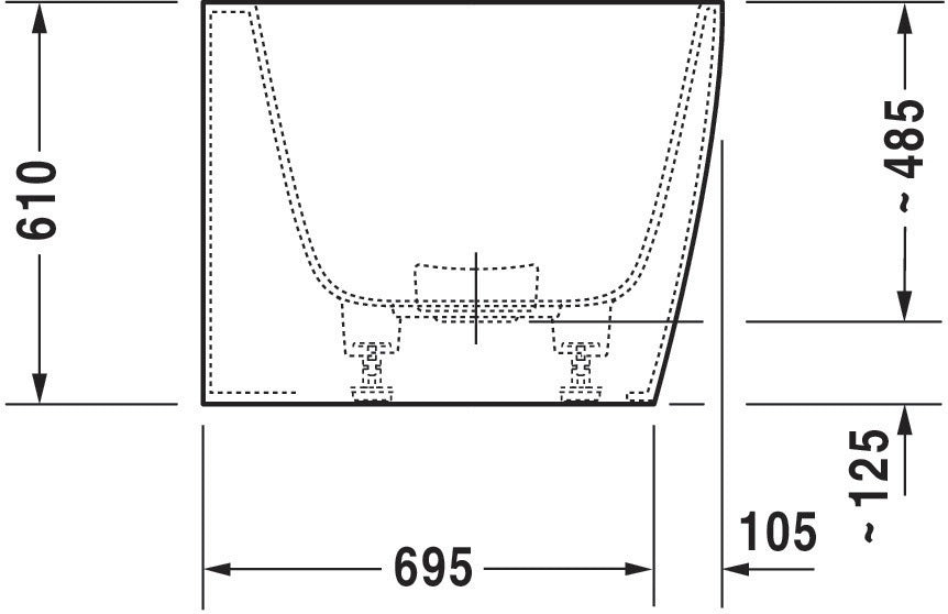 Duravit DURASQUARE Whirlwanne 180x80 Ecke rechts 2 Rückenschrägen Air-System Mineralguss