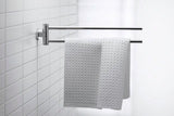 DURAVIT D-Code Handtuchhalter 2-armig schwenkbar 447 mm Chrom