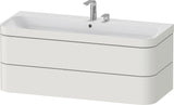 Duravit Happy D.2 c-bonded Waschtischset 1175 mm wandhängend mit 2 Schubkästen und Tip-on Technik