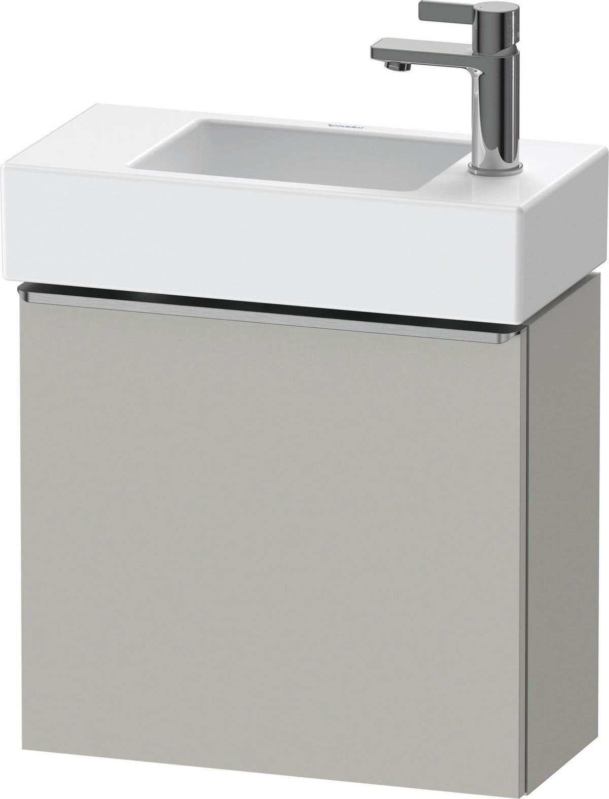 DURAVIT D-Neo Waschtischunterbau 484 mm Eiche Schwarz Matt, 1 Tür, Bronze Griff