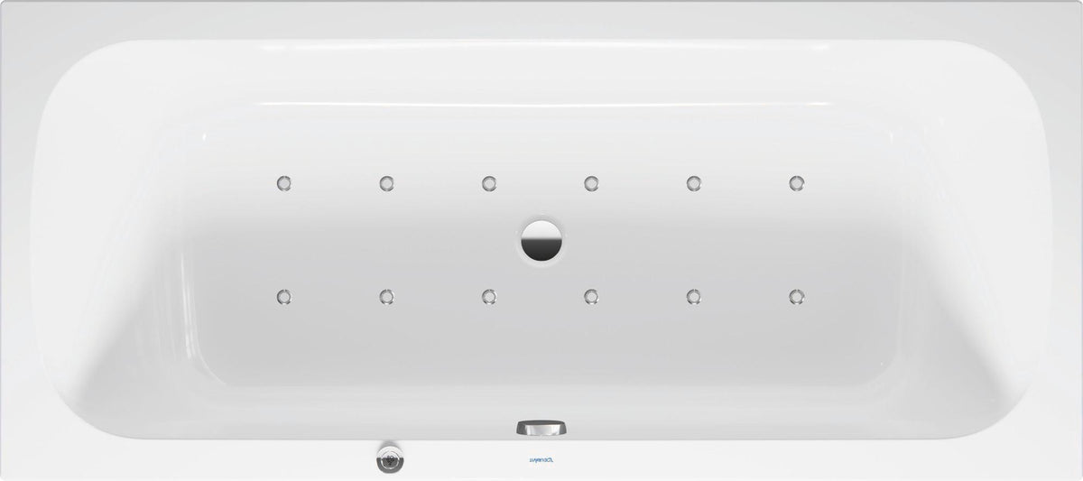 DURAVIT Qatego Whirlwanne 1800x800mm Einbau mit Jet-System, 2 Personen, Weiß