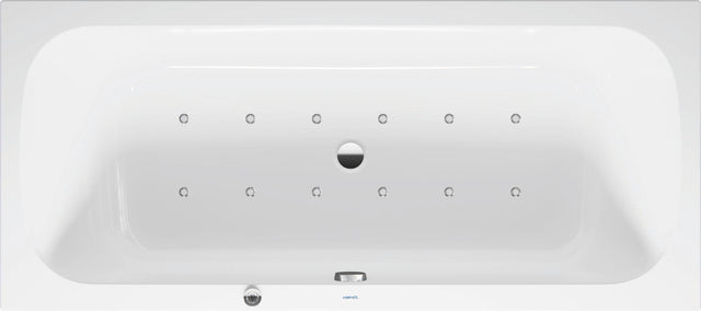 DURAVIT Qatego Whirlwanne 1800x800mm Weiß Einbau inkl. Fußgestell & Ab-/Überlaufgarnitur