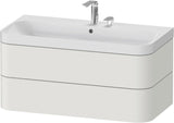 DURAVIT Happy D.2 c-shaped Waschtischset 975 mm wandhängend mit Tip-on und Soft-Close