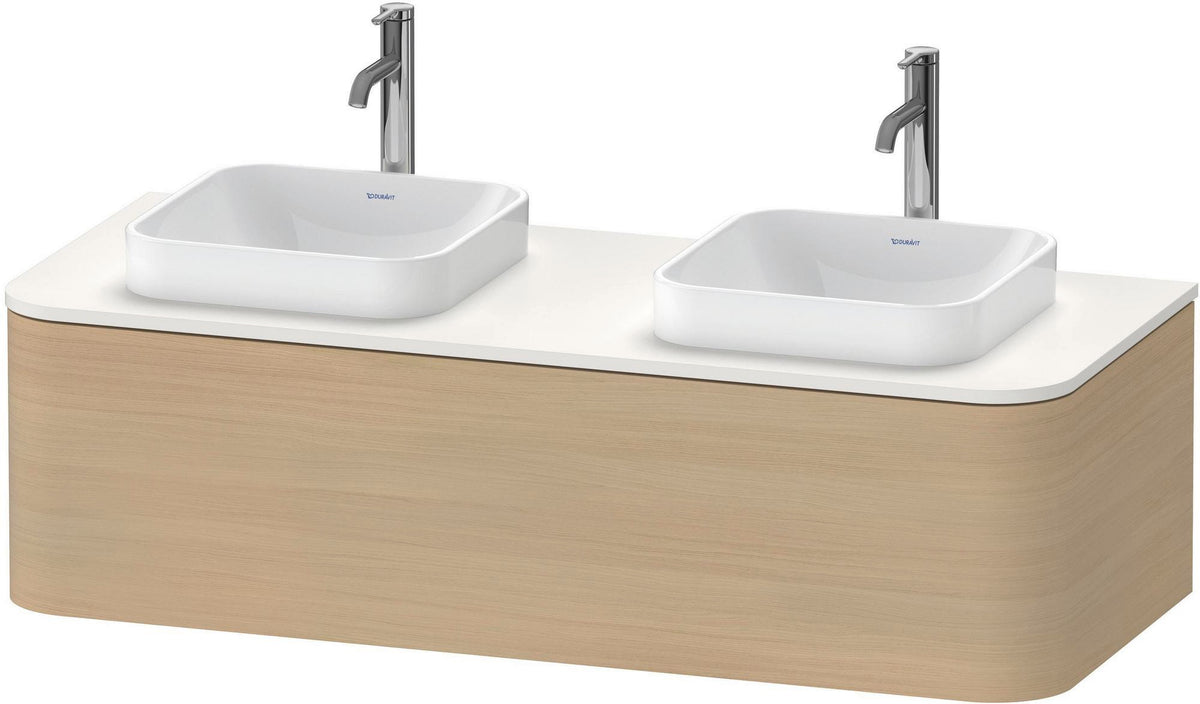 DURAVIT Happy D.2 Konsolenwaschtischunterbau 1300 mm Taupe supermatt mit Tip-On Technik