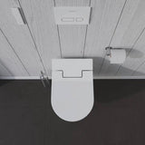 DURAVIT ME by Starck Wand-WC 570 mm spülrandlos mit WonderGliss für Dusch-WC