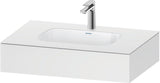 DURAVIT Qatego Einbauwaschtisch mit Konsole 800x550mm Weiß Hochglanz – Studio F. A. Porsche