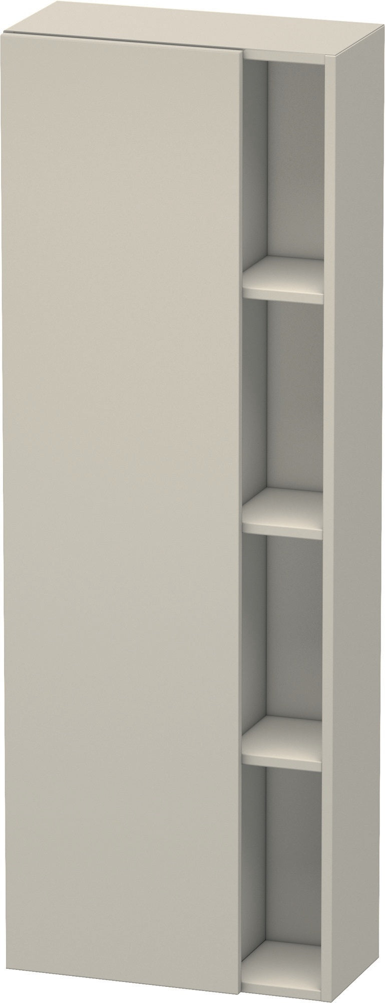 DURAVIT DuraStyle Hochschrank 1400 mm, 1 Tür links, weiß matt – wandhängend mit Soft-Close