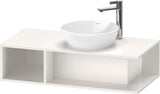 DURAVIT D-Neo Waschtischunterbau wandhängend 800 mm betongrau matt, Becken rechts, 1 offenes Fach