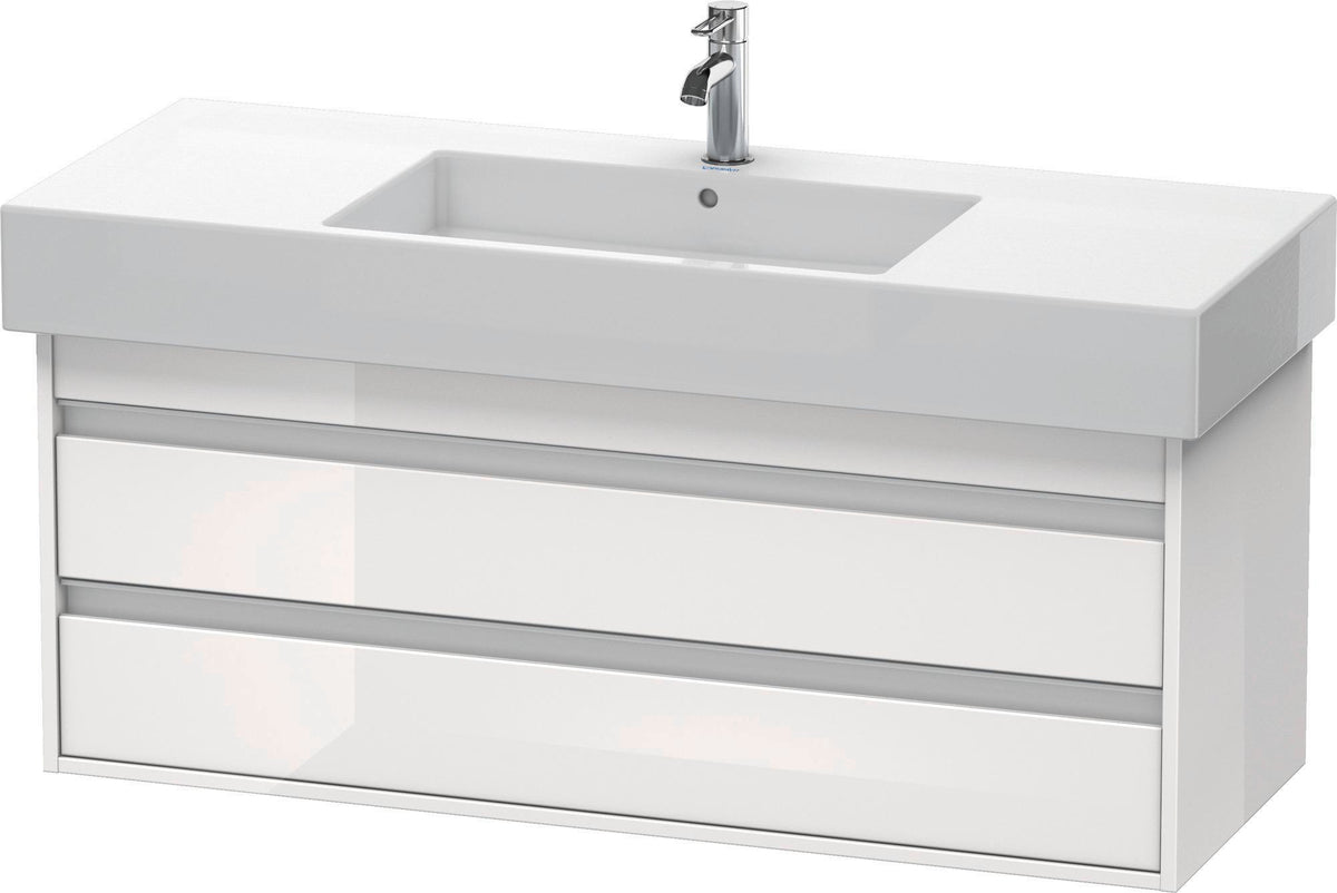 DURAVIT Ketho Waschtischunterbau wandhängend 1200 mm, 2 Schubkästen, weiß matt, für Vero 032912