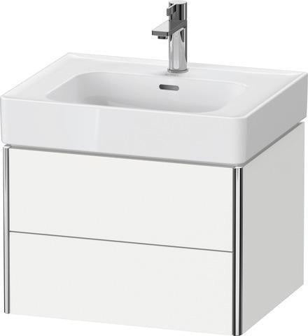 Duravit XSquare Waschtischunterbau 584 mm, 2 Schubkästen, Tip-on, Taupe