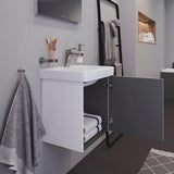 Duravit No.1 Waschtischunterbau wandhängend 440 mm, 1 Tür links, weiß matt