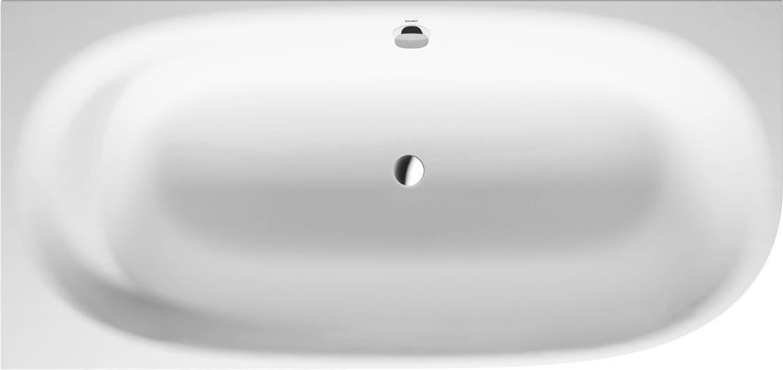 DURAVIT Cape Cod Eckbadewanne 1900x900 mm Weiß Matt links mit Fußgestell & Verkleidung