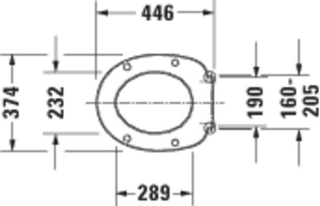 DURAVIT WC-Sitz Universal ohne Absenkautomatik, Edelstahl-Scharniere, Weiß