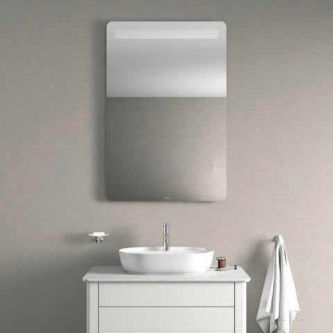 DURAVIT Luv Spiegel 800x1200 mm mit Lichtfeld, Dimmer und Spiegelheizung – Wandmontage