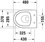 Duravit No.1 Stand-Tiefspül-WC 480 mm, spülrandlos, weiß – Matteo Thun & Antonio Rodriguez