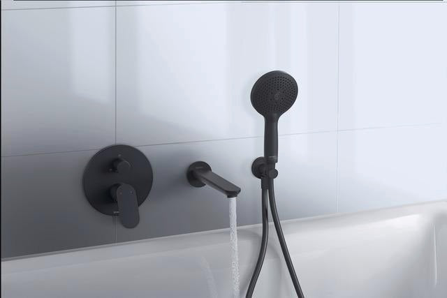 DURAVIT Wave Einhebel-Wannenmischer Unterputz mit Keramikmischsystem und Umstelleinheit in Chrom