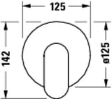 DURAVIT Wave Einhebelmischer Unterputz Set – Bronze Gebürstet, Keramikmischsystem, 125 mm