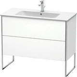 Duravit XSquare Waschtischunterbau 1010 mm mit 2 Auszügen, s-matt, Eiche Ahorn, Midi