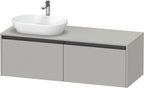 betongrau matt / 2 Auszüge / links