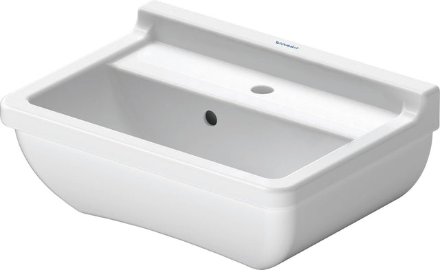 DURAVIT Handwaschbecken Starck 3 450 mm mit Überlauf, 1 Hahnloch, weiß