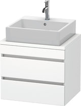 DURAVIT DuraStyle Konsolenunterschrank 600 mm betongrau matt mit 2 Schubkästen und Soft-Close