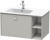 DURAVIT Brioso Waschtischunterbau 820 mm, 1 Auszug, Becken links, Betongrau Matt