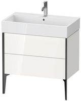 Duravit Waschtischunterbau XVIU 493x784x454mm Prof. Champ matt weiß matt – 2 Auszüge, Tip-On-Technik