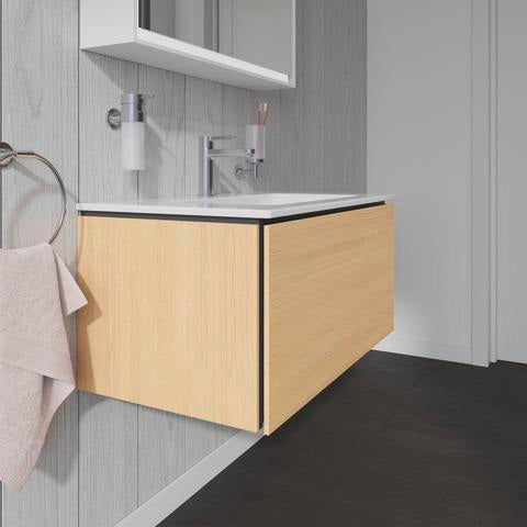 DURAVIT L-Cube Hochschrank 1760 mm Eiche Natur, 1 Tür mit Soft-Close, wandhängend