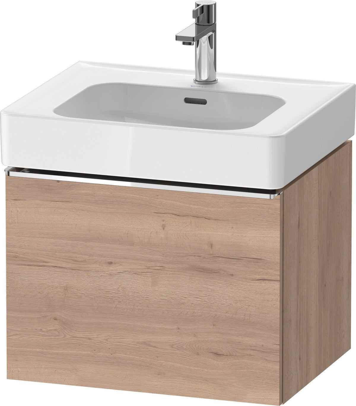 DURAVIT D-Neo Waschtischunterbau 584 mm Eiche Schwarz Matt mit Bronze Griff
