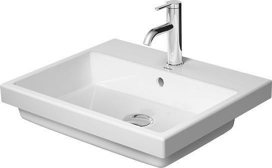 Duravit Vero Air Einbauwaschtisch 550 mm mit Überlauf und 1 Hahnloch – Weiß