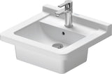 DURAVIT Einbauwaschtisch Starck 3 480 mm weiß mit Überlauf und Hahnlochbank