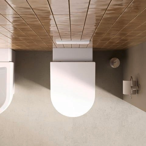 DURAVIT Balcoon WC-Sitz mit Absenkautomatik und Edelstahl-Scharnieren, Weiß Glänzend