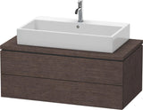 Duravit L-Cube Konsolenwaschtischunterbau 1020 mm betongrau matt mit 2 Schubkästen und Tip-On-Technik