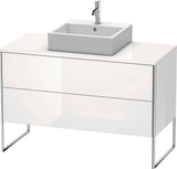 DURAVIT XSquare Waschtischunterbau bodenstehend 1200 mm Graphit Matt mit 2 Schubkästen