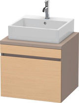DURAVIT DuraStyle Konsolenunterschrank 600 mm betongrau matt – 1 Auszug, wandhängend