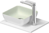 DURAVIT Sivida Aufsatzbecken Set mit Konsole 410x330mm Weiß ohne Hahnloch