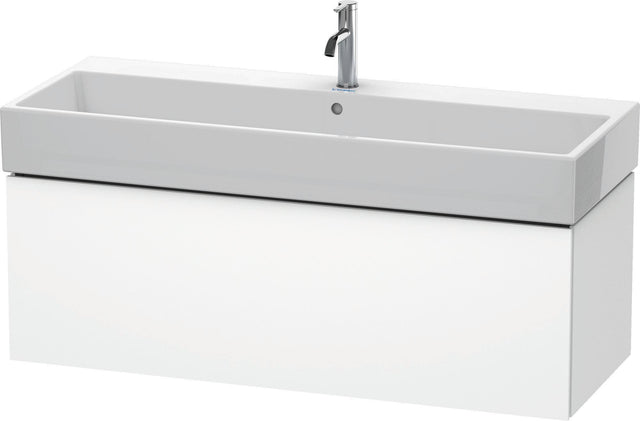 DURAVIT L-Cube Waschtischunterbau 1184 mm, 1 Auszug, Weiß Matt, Tip-On