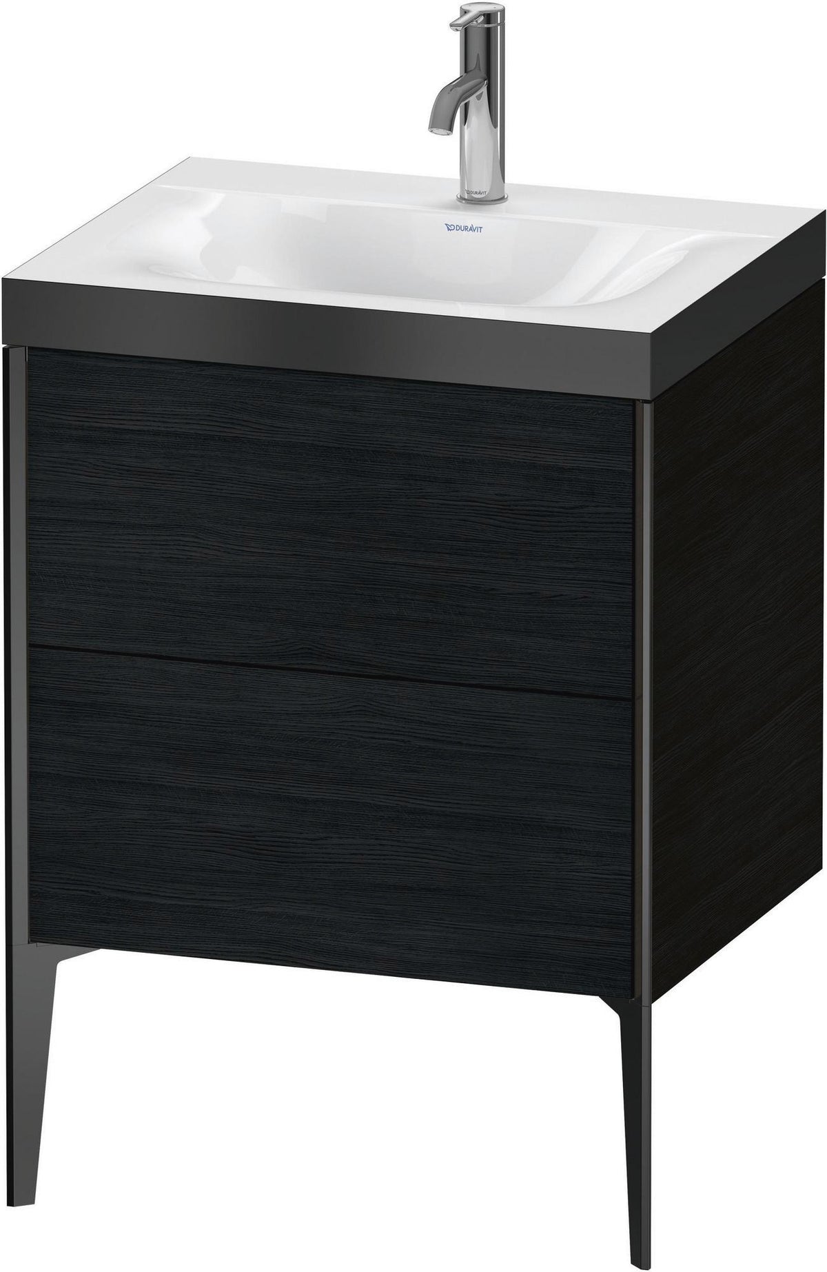 DURAVIT XViu c-bonded Waschtischunterbauset 610x600x480mm Eiche mit 2 Auszügen