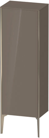 DURAVIT Halbhochschrank XViu 1330 mm, 1 Tür, dolomiti grey hochglanz, Push-Open & Soft-Close