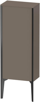 Duravit Halbhochschrank XViu 890 mm, flannel grey seidenmatt, 1 Tür rechts, Push-Open & Soft-Close