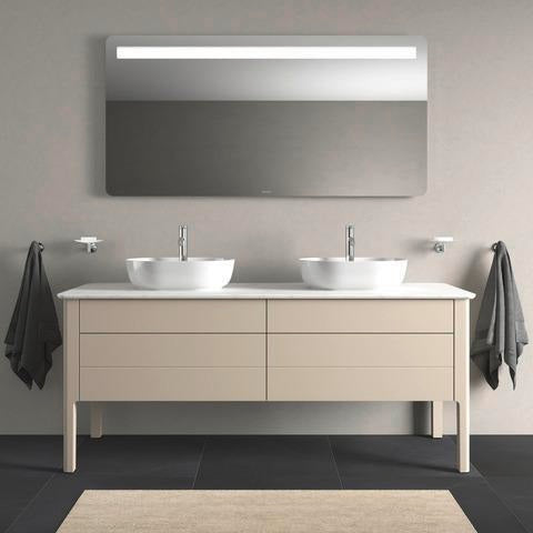DURAVIT Luv Waschtischunterbau bodenstehend 1733 mm Taupe Seidenmatt 2 Auszüge