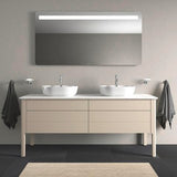 DURAVIT Luv Waschtischunterbau bodenstehend 1733 mm Taupe Seidenmatt 2 Auszüge