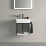 Duravit DuraSquare Metallkonsole mit Handtuchhalter links/rechts, chrom, 333x516x400 mm