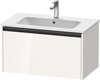 weiß hochglanz / 1 Auszug / Waschtischunterbau
