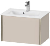 Duravit XViu Waschtischunterbau 610 mm weiß matt mit Tip-On-Technik für ME by Starck