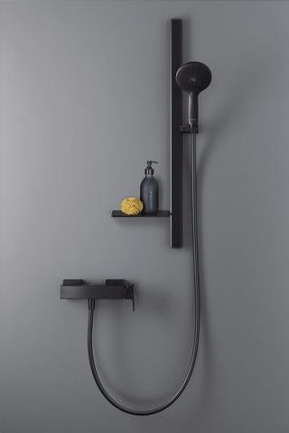 DURAVIT Manhattan Einhebel-Brausemischer Aufputz Keramikmischsystem Schwarz Matt