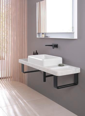 DURAVIT Qatego Aufsatzbecken mit Konsole 1400 mm Weiß Hochglanz HygieneGlaze